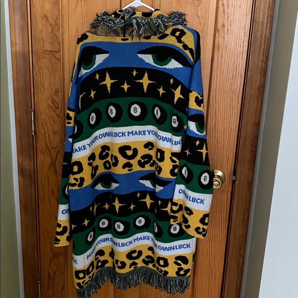 Dressed in LALA Multicolor Patterned Cardigan - Picture 4 of 5